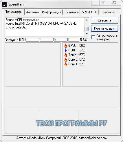 Speedfan - скачать последнюю версию бесплатно